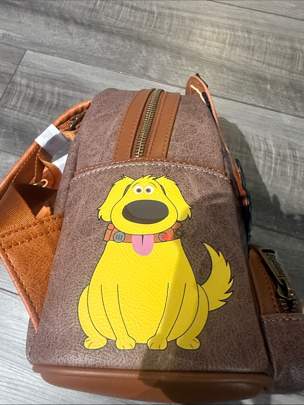 Loungefly Brown & Tan Up Character Mini Backpack - Picture 4 of 5